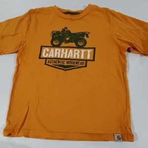 Carhartt Shirts & Tops - Boys orange Carhartt short sleeve tee small 8-10 Carhartt Shirts & Tops - Boys orange Carhartt short sleeve tee small 8-10